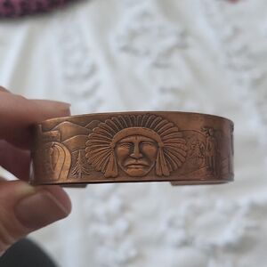 Engraved Copper Bracelet